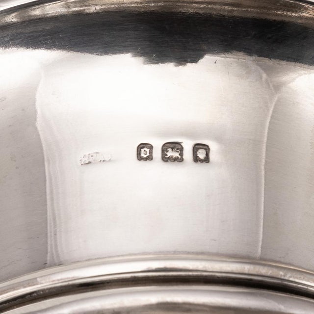 20thc English Silver, Guilloché Enamel & Cut Crystal Jar, London 1929 For Sale - Image 10 of 14