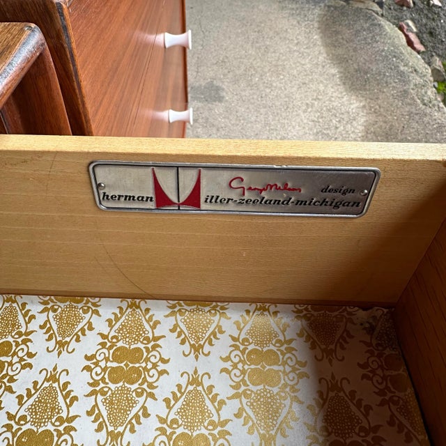 Metal George Nelson for Herman Miller Thin Edge Chests With Vanity For Sale - Image 7 of 12