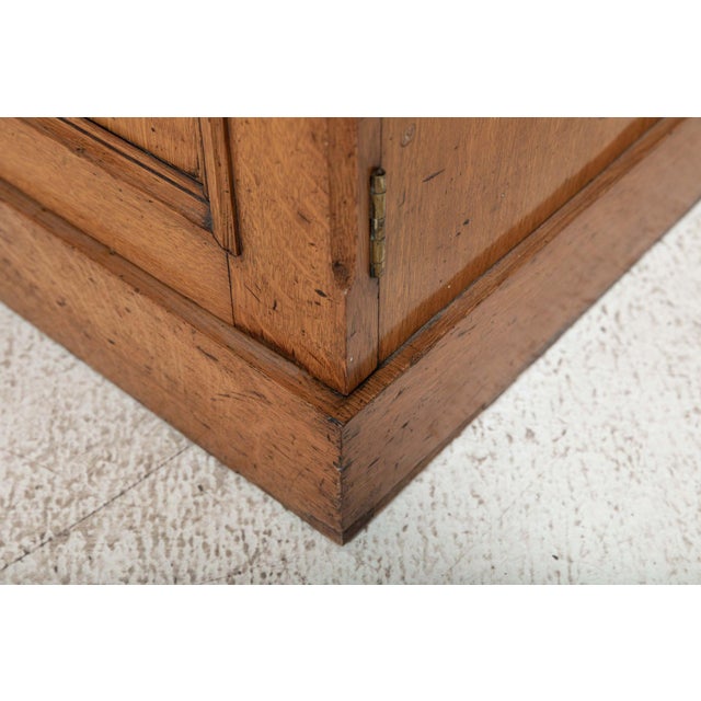 Vintage English Cupboard in Glazed Oak For Sale - Image 13 of 18