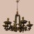 Large Vintage Italian Tole Chandelier, 1940s For Sale - Image 12 of 16