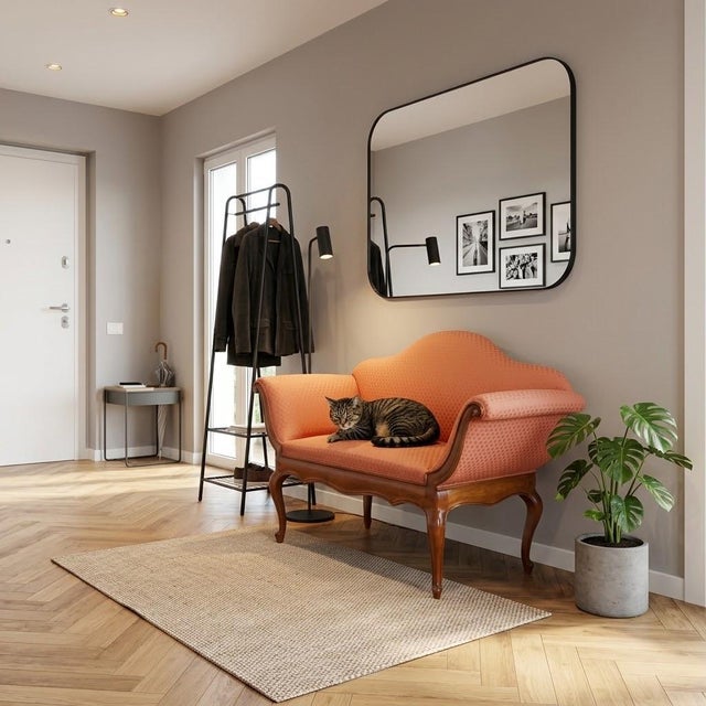This small, Italian-made settee dates back to the early 20th century. Its stylistic features draw inspiration from the...