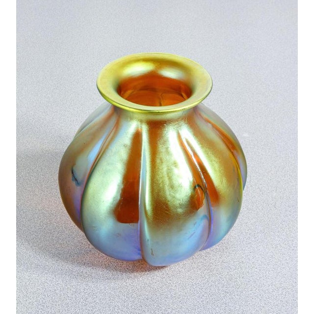 Myra Series Vase in Iridescent Glass from WMF, 1930s For Sale - Image 3 of 7