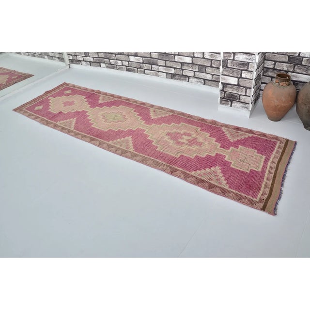 Textile Vintage Anatolian Hallway Antique Runner For Sale - Image 7 of 10
