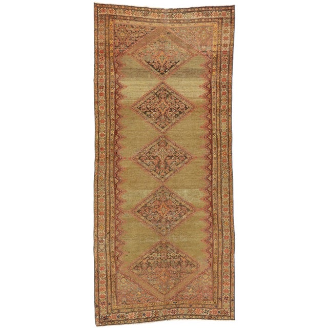 Antique Persian Malayer Rug, 04'01 X 09'01 For Sale - Image 10 of 10