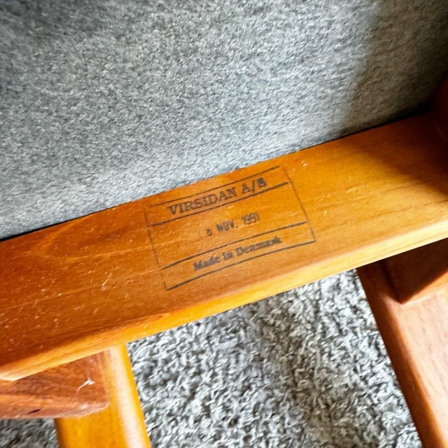 Danish Modern Teak Dining Chairs by Virsidan - Set of 4 For Sale - Image 9 of 10