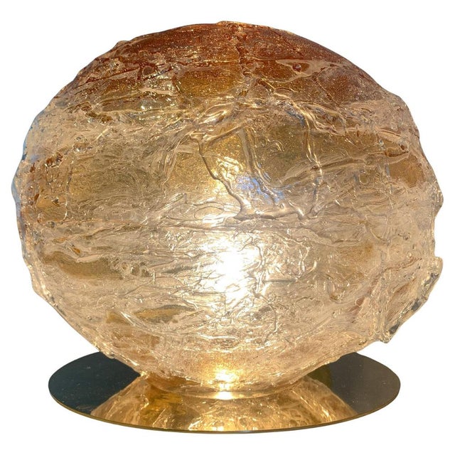 Primordiale Table Lamp with Amber Murano Glass Sphere from Venini, 2011 For Sale - Image 11 of 11