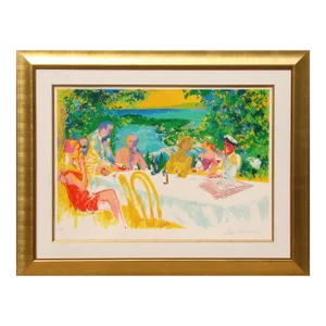 Wine Alfresco, Leroy Neiman Serigraph, Signed and Numbered in Pencil