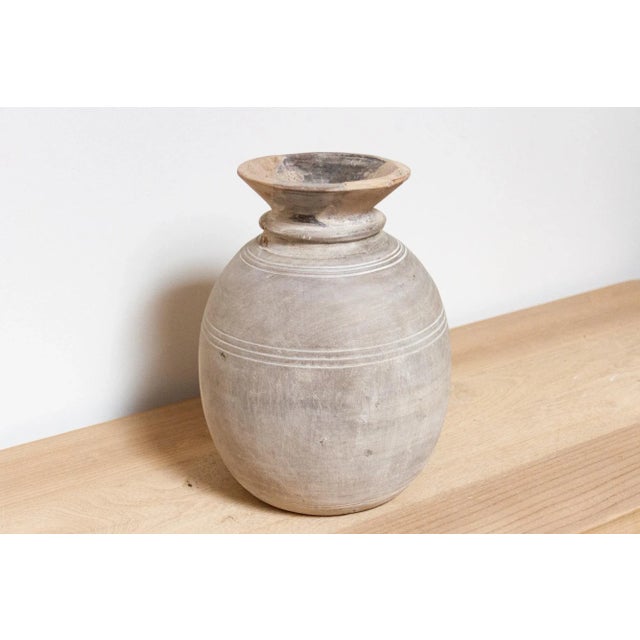 Rustic Indian Wooden Pot-Baru For Sale In Los Angeles - Image 6 of 9