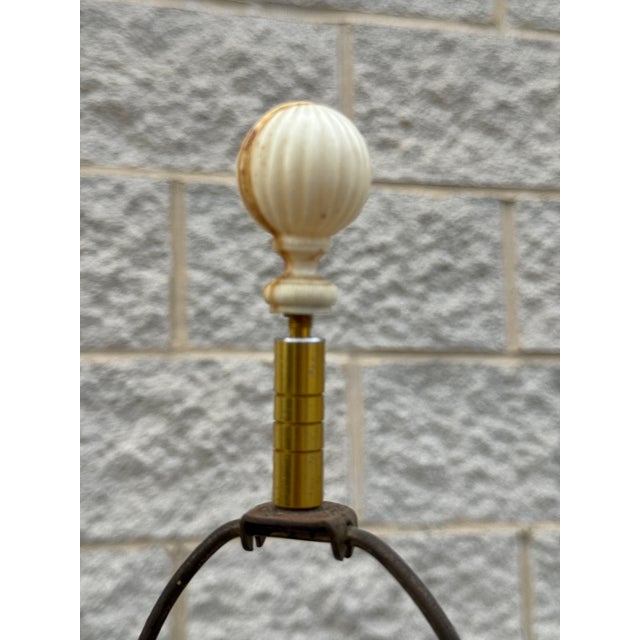 Vintage Hollywood Regency White Ceramic Owl Table Lamps - Pair For Sale - Image 11 of 12