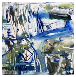 Maria Esmar, Hidden Behind Layers, Oil on Canvas