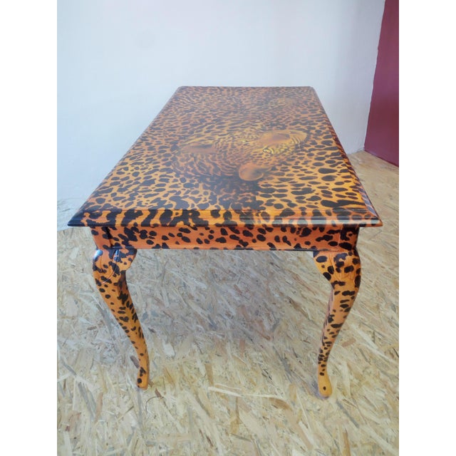 Chippendale Style Table in Beech, Early 1900s For Sale - Image 11 of 16