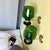 1990s Rustic Style Green Glass Wall Sconces, 1990s, Set of 2 For Sale - Image 5 of 12