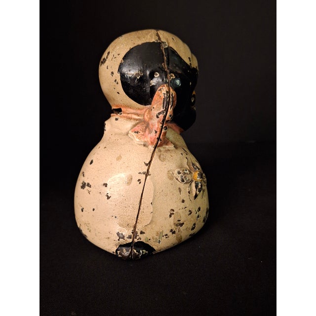 Antique Hubley Cast Iron Puppo Dog Coin Bank & Miniature Figure Set Grace Drayton For Sale - Image 16 of 17