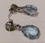18k/750 White Gold Earrings with Diamonds and Topaz and Peridot, 1990s, Set of 2 For Sale - Image 6 of 18