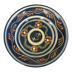 Vintage 1995 Farrell Westmoore Pottery Slip Decorated 11.5" Charger Plate Dish