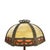 Glass Bradley & Hubbard 8-Panel 2-Tone Arts & Crafts Slag Glass Lamp Table C1920 For Sale - Image 7 of 11