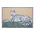 Ira Yeager 20th C. Snow Leopard Oil Canvas Painting 6 Ft For Sale