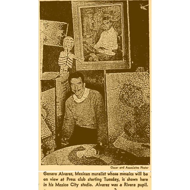 Mid 20th Century Mosaic Side Table by Genaro Alvarez For Sale - Image 6 of 18