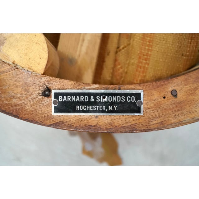 1960’s Mid-Century Modern Leather & Walnut Swivel Armchair For Sale - Image 12 of 12