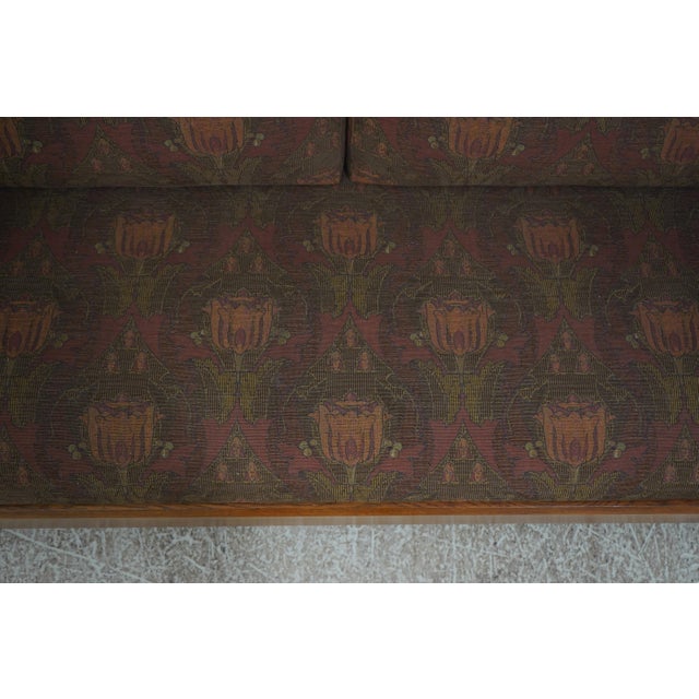 Stickley Mission Oak Arts & Crafts Tulip Upholstery Sofa For Sale - Image 13 of 18