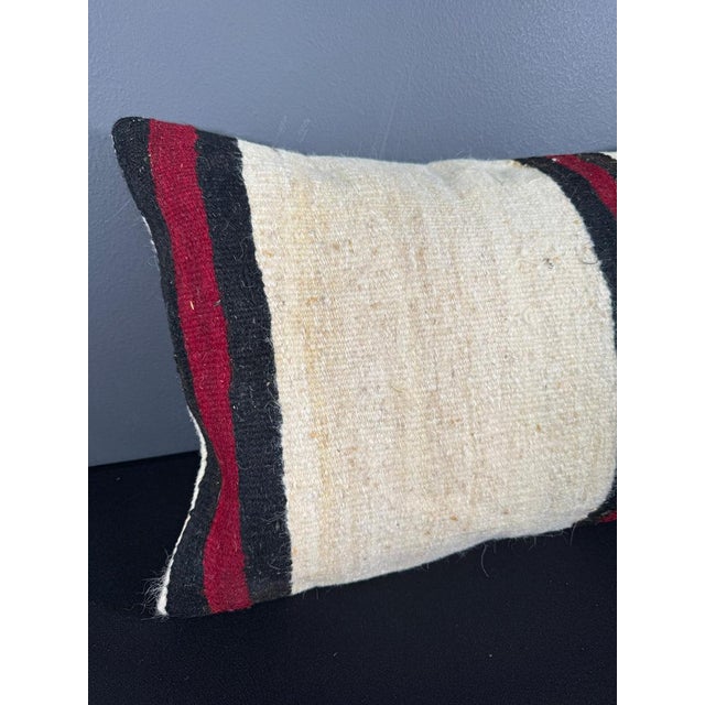 Turkish Hemp Pillow Cushion Natural Beige Red Pillow Cushion Cover 16 "x 24" #30014 Enhance your home decor with our Kilim...