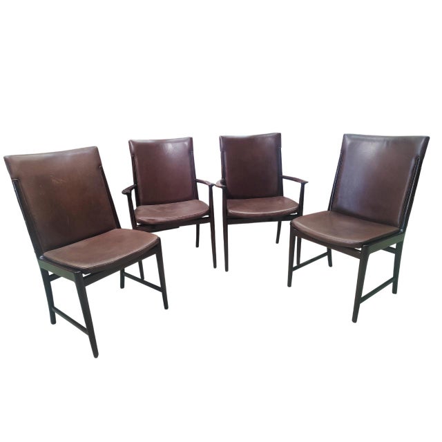 Vintage Chairs by Kai Lyngfeldt Larsen for Soren Wiladsen, Denmark, 1960s, Set of 4 For Sale - Image 18 of 18