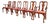 Henkel Harris Queen Anne Solid Cherry Wood Dining Chairs, Set of Six For Sale