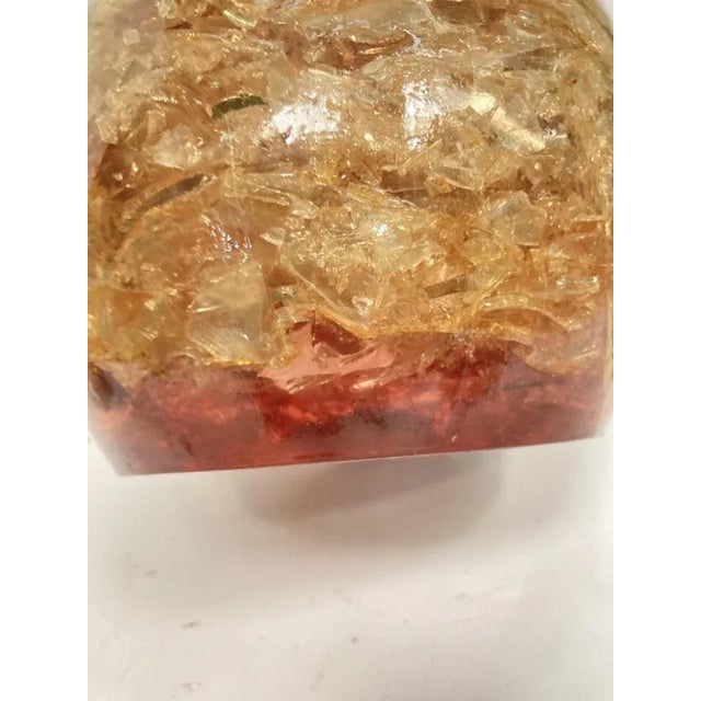 1970s Large Egg in Fractal Resin by Pierre Giraudon, 1970s For Sale - Image 5 of 7