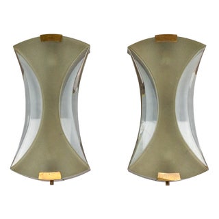 Vintage Wall Lamps by Max Ingrand for Fontana Arte, 1960s, Set of 2 For Sale