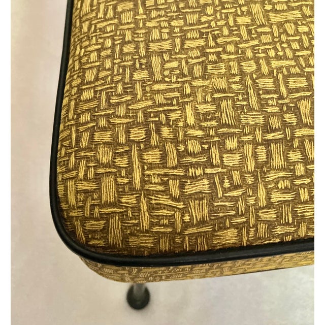 Yellow Vintage 1950s Paul McCobb Design Footstool Mid-Century Modern For Sale - Image 8 of 12