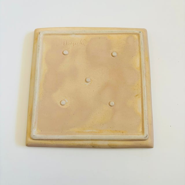 Kazuo Takiguchi Pottery Square Plate For Sale - Image 11 of 12