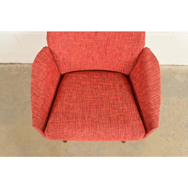 Wood Adrian Pearsall for Craft Associates Mid-Century Modern High Back Dining Chairs, Set of Four For Sale - Image 7 of 13