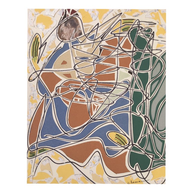 Pierre Clamagirand aka Clama, Untitled, Mixed Media For Sale