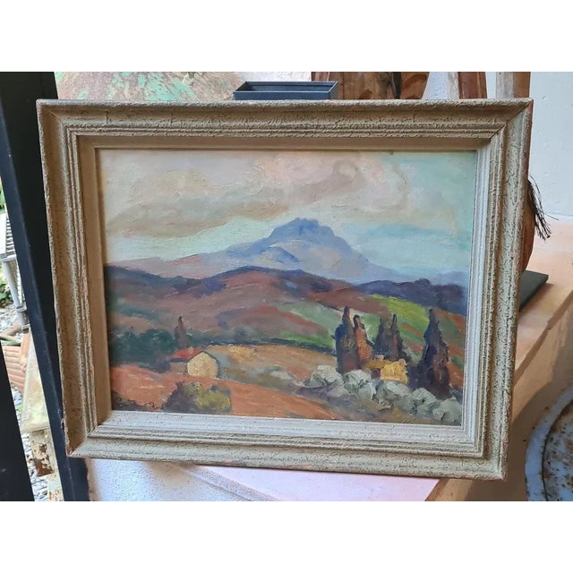 Early 20th century oil on board french fauvist landscape by paul guillaume. The painting is signed bottom left, guillaume...