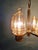 Gold Brass Chandelier with Amber Bubble Glass Globes, 1970s For Sale - Image 8 of 18