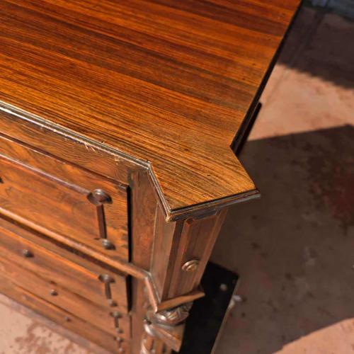 Antique Chest of Drawers with Four Drawers For Sale - Image 14 of 18