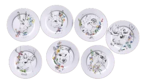 An Ode to the Woods White Tailed Deer Dinner Plate