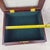 Vintage 1994 Bombay Company Mahogony Wood Glass Top Display Shadow Box Green Velvet Interior For Sale - Image 14 of 14