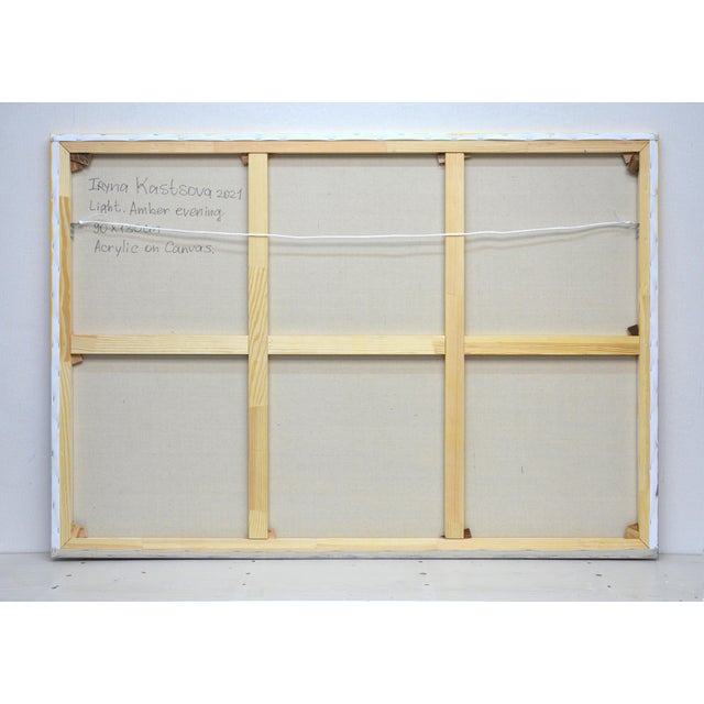 Light. Amber Evening.Original Modern Hand Painting For Sale - Image 10 of 10