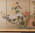 Wood 1970s Japanese Byobu "Flowering Stump" on the 4-Panel Folding Screen Golden Silk Background For Sale - Image 7 of 10
