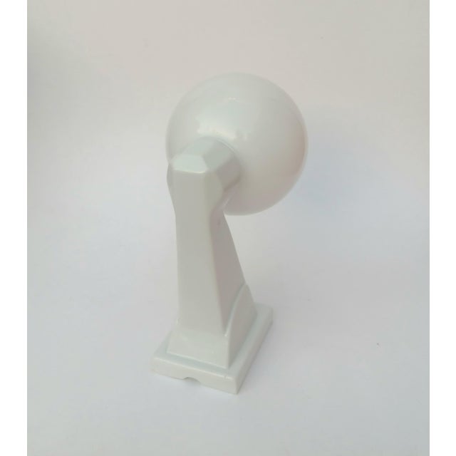 Art Deco Porcelain Bathroom Wall Light, 1930s For Sale - Image 3 of 6