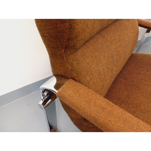 Vintage Eero Aarnio Armchairs for Framac in Fabric and Chrome from the 1960s and 70s by Eero Aarnio, 1970s, Set of 2 For Sale - Image 6 of 18