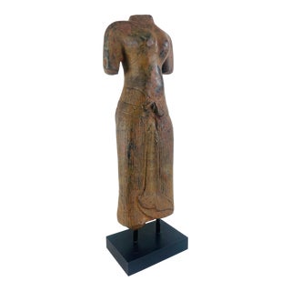 Handsome Classical Cast Iron Male Sculpture For Sale