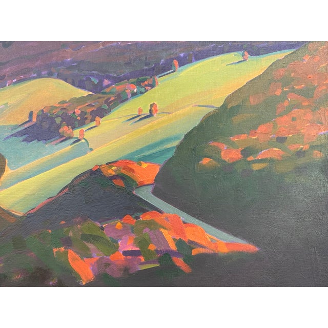 Large and Exceptional Original Oil on Canvas - Mid 20th Century. A Mountain Valley View - likely Virginia or North...