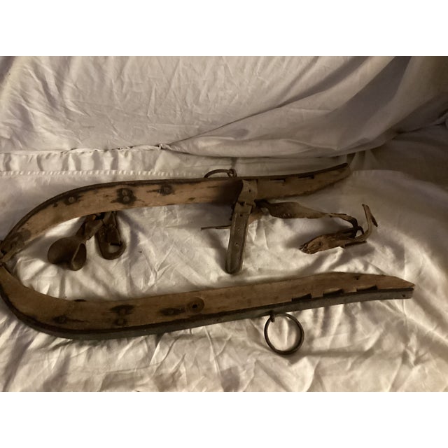 Traditional Early 19th Century 1800’s Original Equestrian Hames With Hardware For Sale - Image 3 of 11