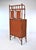 Chestnut 1990s British Colonial Faux Bamboo Etagere Storage Display Cabinet For Sale - Image 8 of 10