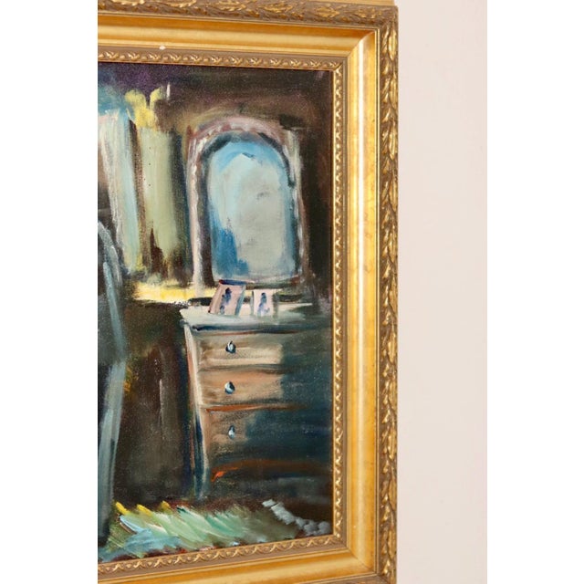 Göte Lundberg, Looking Through the Window, 1960s, Oil on Canvas, Framed For Sale - Image 6 of 11