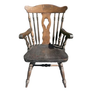 Mid-Century Nichols & Stone Windsor Arm Chair For Sale