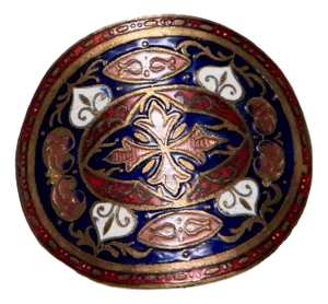 Vintage Enamel Brooch, 1930s