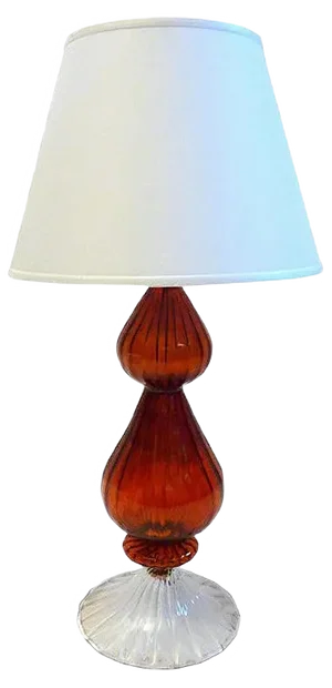Vintage Italian Murano Glass Table Lamp, 1980s